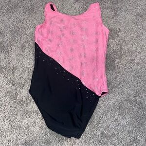 Pink and Black Kids Dance Costume